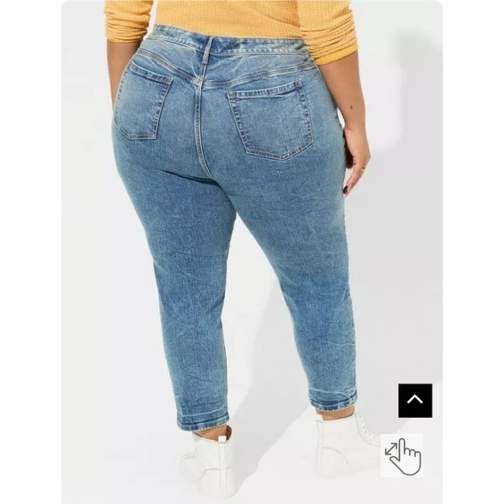 Torrid Women's 18 S Skinny‎ Ankle Jeans Grunge Y2K Retro Boho Festival Casual - Picture 2 of 12